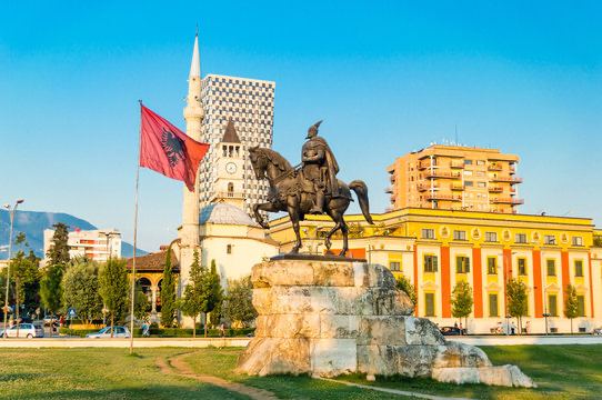 Tirana skyline